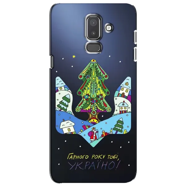 Чехол с принтом «Рождественский герб» для Samsung Galaxy J8 2018 (J810)