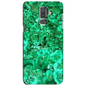 Мраморный чехол на Samsung Galaxy J8-2018, J810 (VPrint) (Салатный Мрамор)