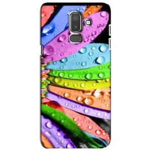 Чехлы (ART) Цветы на Samsung Galaxy J8-2018, J810 (VPrint) (Семицветик)