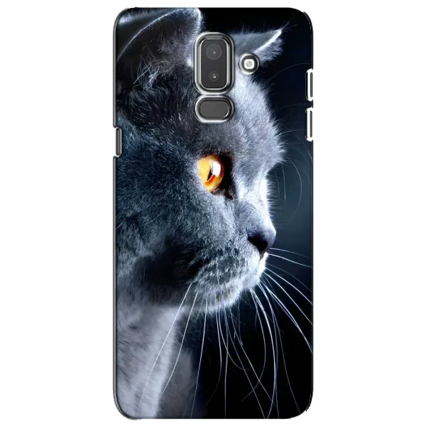 Чохол з принтом «Сірий Кіт» для Samsung Galaxy J8 2018 (J810)