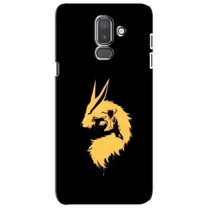 Naruto Anime Чехлы для Самсунг J8-2018, J810 (AlphaPrint) (силуэт Курама Наруто)
