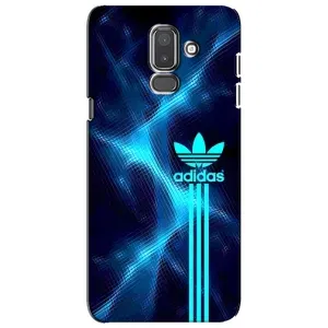 Чехлы Адидас для Samsung Galaxy J8-2018, J810 (AlphaPrint) (Синий Адидас)
