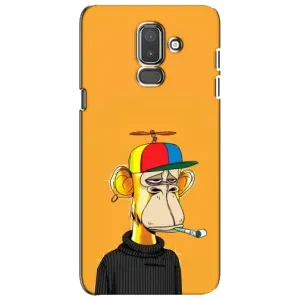 Чехлы с Обезьянами NFT для Samsung Galaxy J8-2018, J810 (AlphaPrint) (Скучающая Обезьяна NFT)