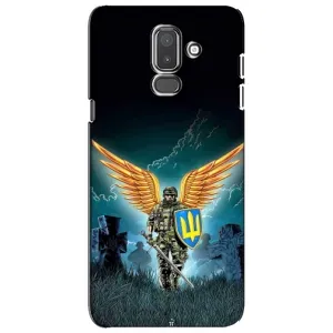 Чехлы с картинкой ЗСУ для Samsung Galaxy J8-2018, J810 (AlphaPrint) (Солдат ЗСУ)