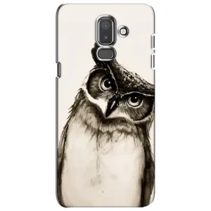 Чохол з пташками на Samsung Galaxy J8-2018, J810 (VPrint) (Сова)