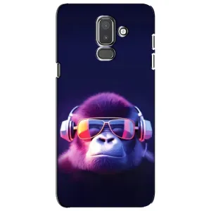 Чохол з Мавпами Samsung Galaxy J8-2018, J810 - (AlphaPrint) (Стильна мавпа)