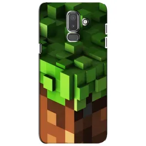 Чехол Майнкрафт на Samsung Galaxy J8-2018, J810 (AlphaPrint) Minecraft