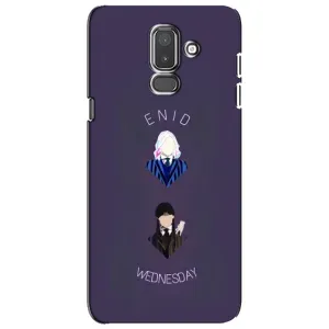 Чехлы Венсдей на Samsung Galaxy J8-2018, J810 Уэнсдей (AlphaPrint) (Уэнздей и подруга)