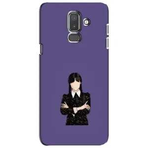 Чехлы Венсдей на Samsung Galaxy J8-2018, J810 Уэнсдей (AlphaPrint) (Уэнздей в черном)