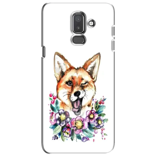 Чохол з принтом «Весела лисичка» для Samsung Galaxy J8 2018 (J810)