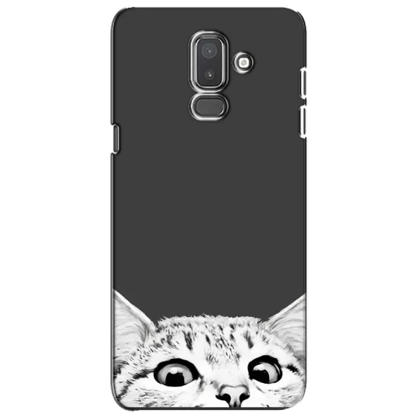 Чохол з принтом «Виглядає котик» для Samsung Galaxy J8 2018 (J810)