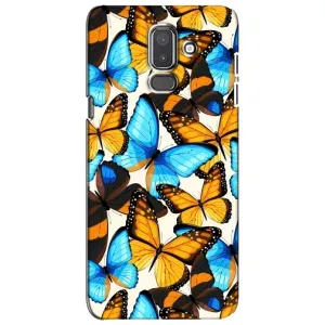 Чехол с принтом для Самсунг J8-2018, J810 - (Прикольные) (AlphaPrint) (Яркие бабочки)