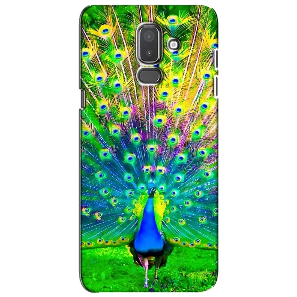 Чохол з принтом «Яскравий Павлин» для Samsung Galaxy J8 2018 (J810)