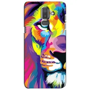Чехол со Львом для Samsung Galaxy J8-2018, J810 (VPrint) (Яркий Лев)
