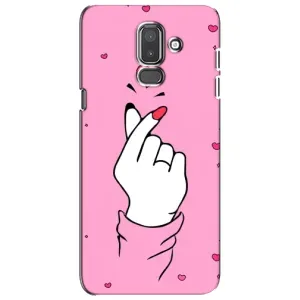 Чохол з принтом для Samsung Galaxy J8-2018, J810 (AlphaPrint - Знак сердечка)