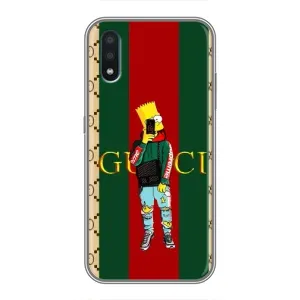 Бренднові Чохли для Sansung Galaxy M01 (M015) - (PREMIUMPrint) (Барт ГУЧЧІ)