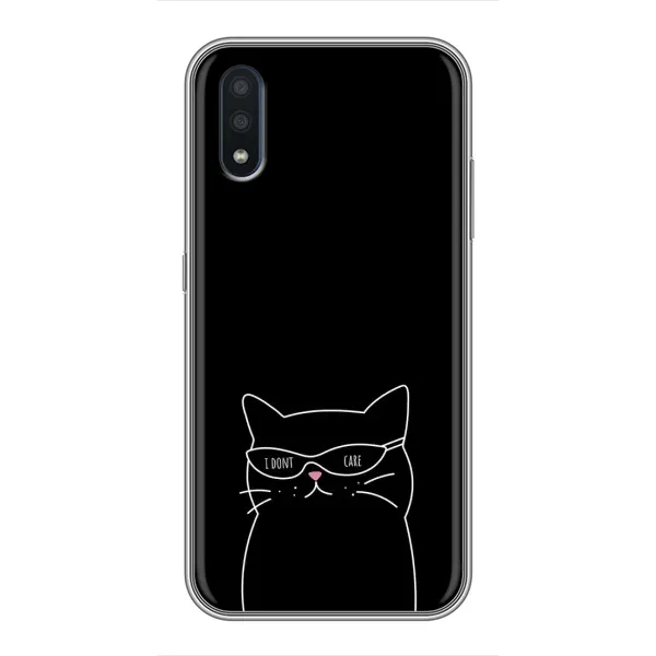 Чохол з принтом «Байдужий кіт» для Samsung Galaxy M01 (M015)