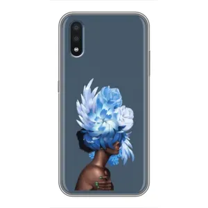 Чехлы (ART) Цветы на Sansung Galaxy M01 (M015) (VPrint) (Квіти на голові)