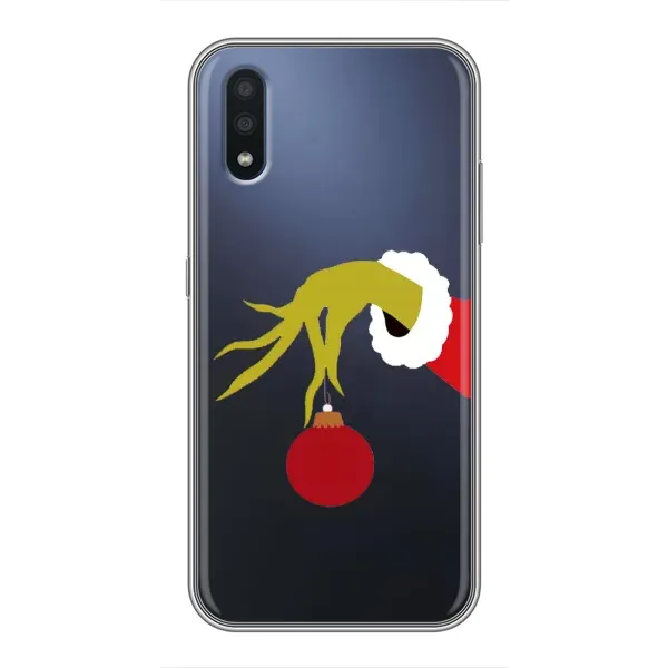 Чехол с принтом «Гринч с игрушкой» для Samsung Galaxy M01 (M015)