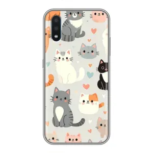 Чохол з малюнком кіт на Sansung Galaxy M01 (M015) (Колаж котів)