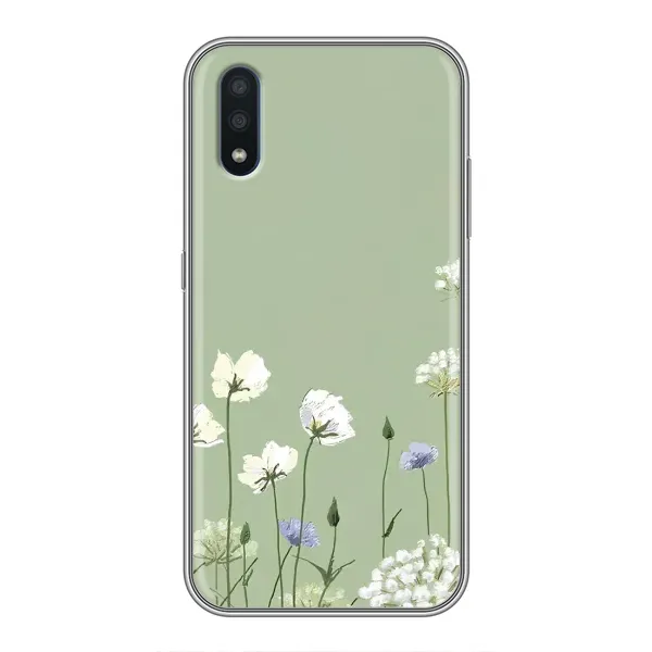 Чехол с принтом «Цветы на зеленом» для Samsung Galaxy M01 (M015) Чехол с принтом «Цветы на зеленом» для Samsung Galaxy M01 (M015)