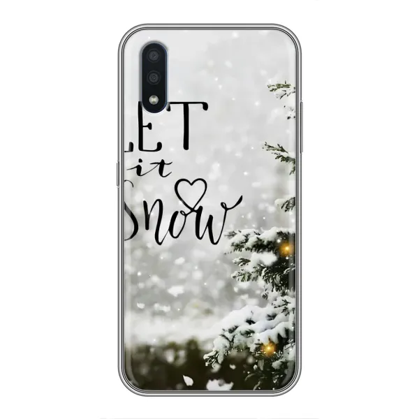 Чехол с принтом «Let it snow» для Samsung Galaxy M01 (M015)