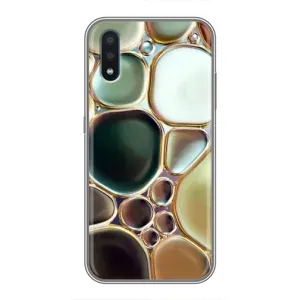 Мраморний чехол на Sansung Galaxy M01 (M015) (VPrint) (Радужний Мрамор)
