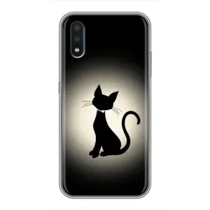 Чохол з принтом для Sansung Galaxy M01 (M015) (AlphaPrint) Модні коти (Силует котика)