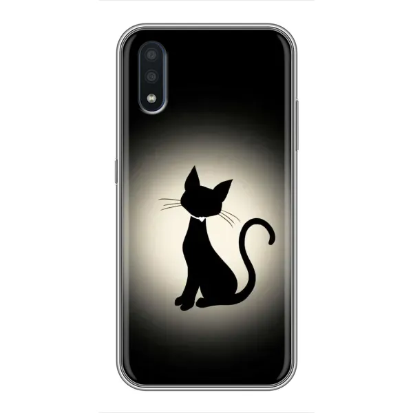 Чохол з принтом «Силует котика» для Samsung Galaxy M01 (M015)