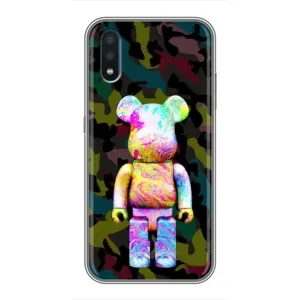 Чохли для Sansung Galaxy M01 (M015) - Bearbrick Louis Vuitton (PREMIUMPrint) (Яскравий Bearbrick)
