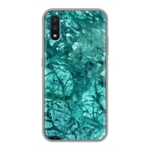 Мраморний чехол на Sansung Galaxy M01 (M015) (VPrint) (Зелений мрамор)