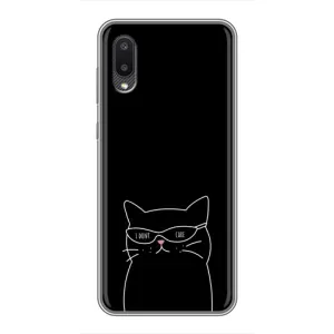 Чохол з малюнком кіт на Samsung Galaxy M02 (M022) (Байдужий кіт)