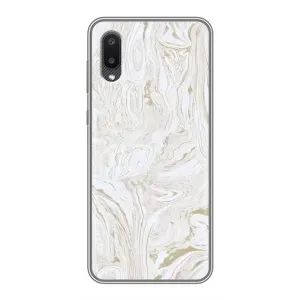 Мраморний чехол на Samsung Galaxy M02 (M022) (VPrint) (Білий мрамор)