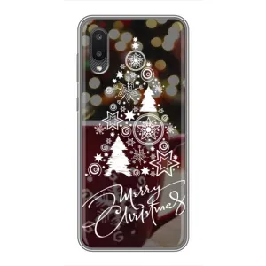 Рождественские Чехлы для Samsung Galaxy M02 (M022) (VPrint) (Елочка узорная)