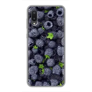 Чехлы с Фруктами для Samsung Galaxy M02 (M022) (VPrint) (Ежевика)