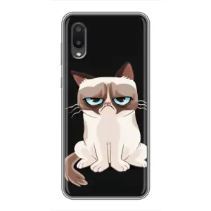 Чохол з принтом для Samsung Galaxy M02 (M022) (AlphaPrint) Модні коти (Сумний кіт)