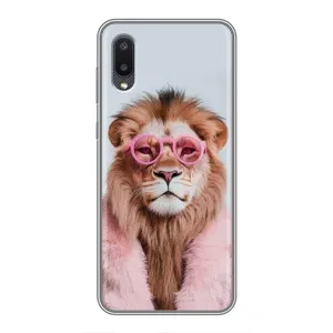 Чохол з принтом стильні тварини для Samsung Galaxy M02 (M022) (Лев в окулярах)