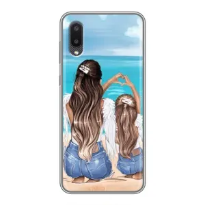 Чохол з друком для Samsung Galaxy M02 (M022) - (Мама з дитинкою) (AlphaPrint) (Мама з донькою)