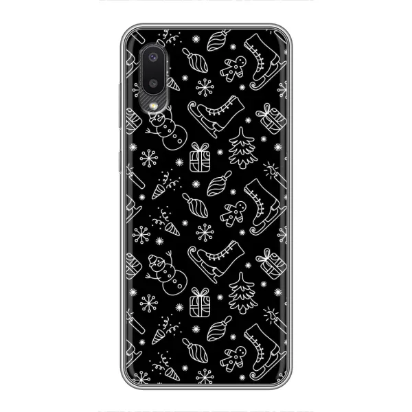 Чехол с принтом «Новогодний фон» для Samsung Galaxy M02 (M022) Чехол с принтом «Новогодний фон» для Samsung Galaxy M02 (M022)
