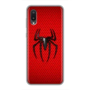 Чехол с человеком пауком для Samsung Galaxy M02 (M022) - (AlphaPrint) (Паук Марвел)