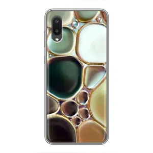 Мраморний чехол на Samsung Galaxy M02 (M022) (VPrint) (Радужний Мрамор)