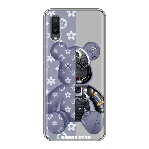 Чехол с принтом «Робот Мишка» для Samsung Galaxy M02 (M022)
