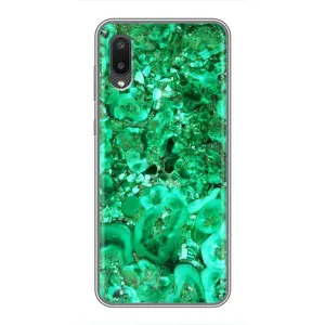 Мраморний чехол на Samsung Galaxy M02 (M022) (VPrint) (Салатовий Мрамор)