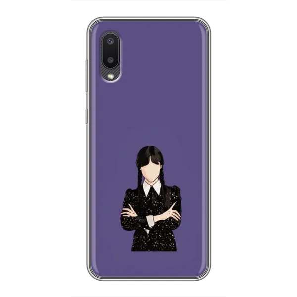 Чехол с принтом «Уэнздей в черном» для Samsung Galaxy M02 (M022)