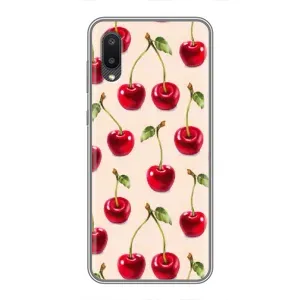 Чехлы с Фруктами для Samsung Galaxy M02 (M022) (VPrint) (Вишня)