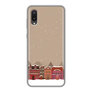 Новогодние, Праздничные Чехлы для Samsung Galaxy M02 (M022) - 2024 год (Зимний город)