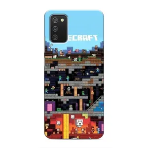 Чохол Майнкрафт на Samsung Galaxy M02s (AlphaPrint) Minecraft (фон Minecraft)