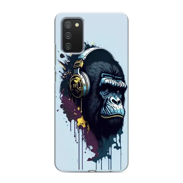 Чохол з принтом «Горила в навушниках» для Samsung Galaxy M02s