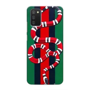 Чохли GUCCI для Самсунг Галаксі М02с (AlphaPrint) (Gucci змія)