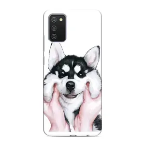 Чехол с Хаски для Samsung Galaxy M02s - (AlphaPrint)